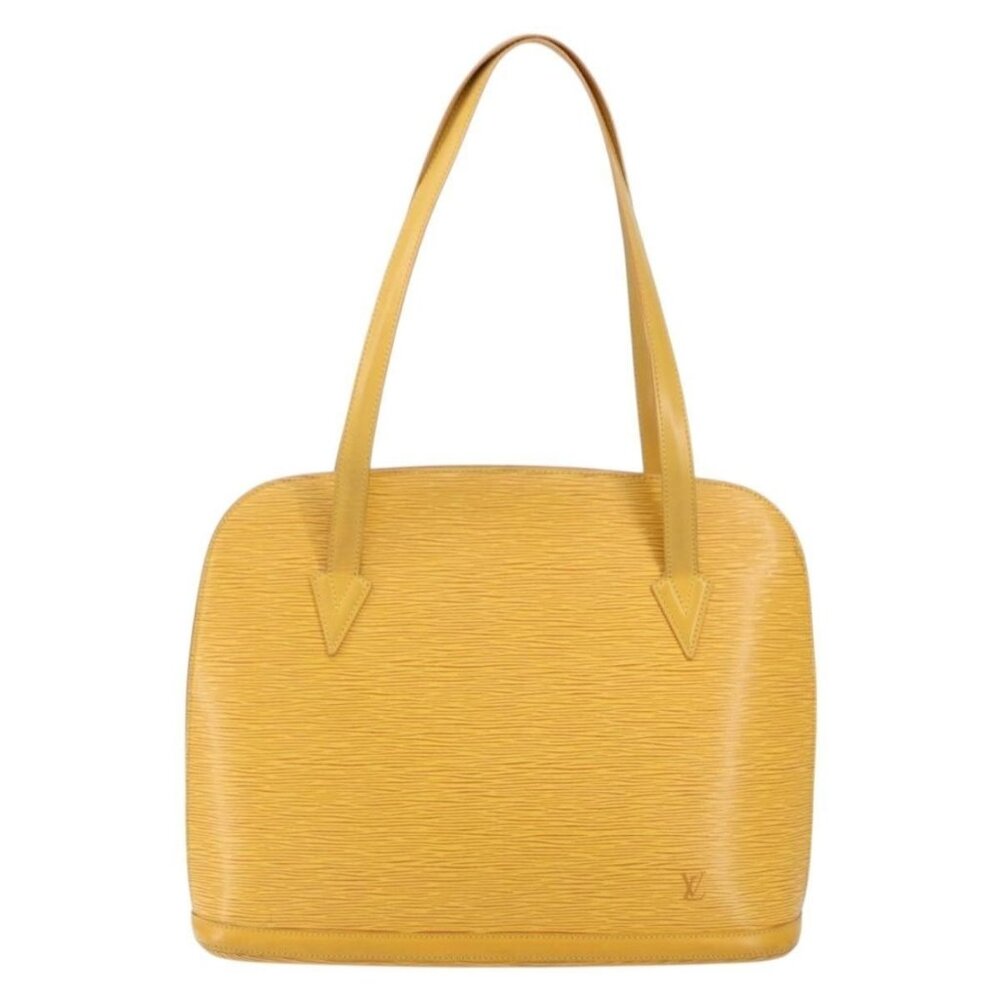Authentic LOUIS VUITTON Epi Lussac Shoulder Bag Yellow M52289 LV - Picture 5 of 16